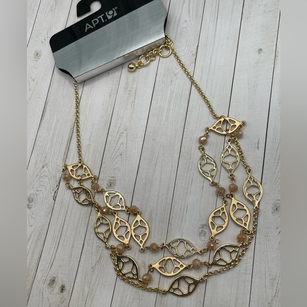 NWT Apt 9 Goldtone Statement Necklace
